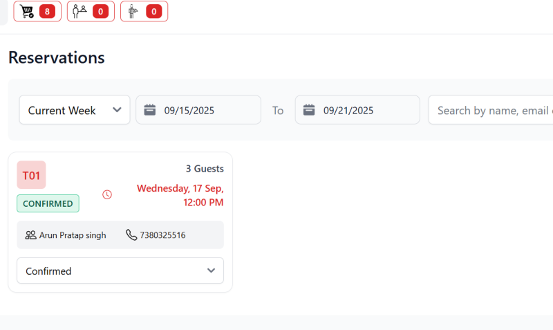 Optimize Table Reservations